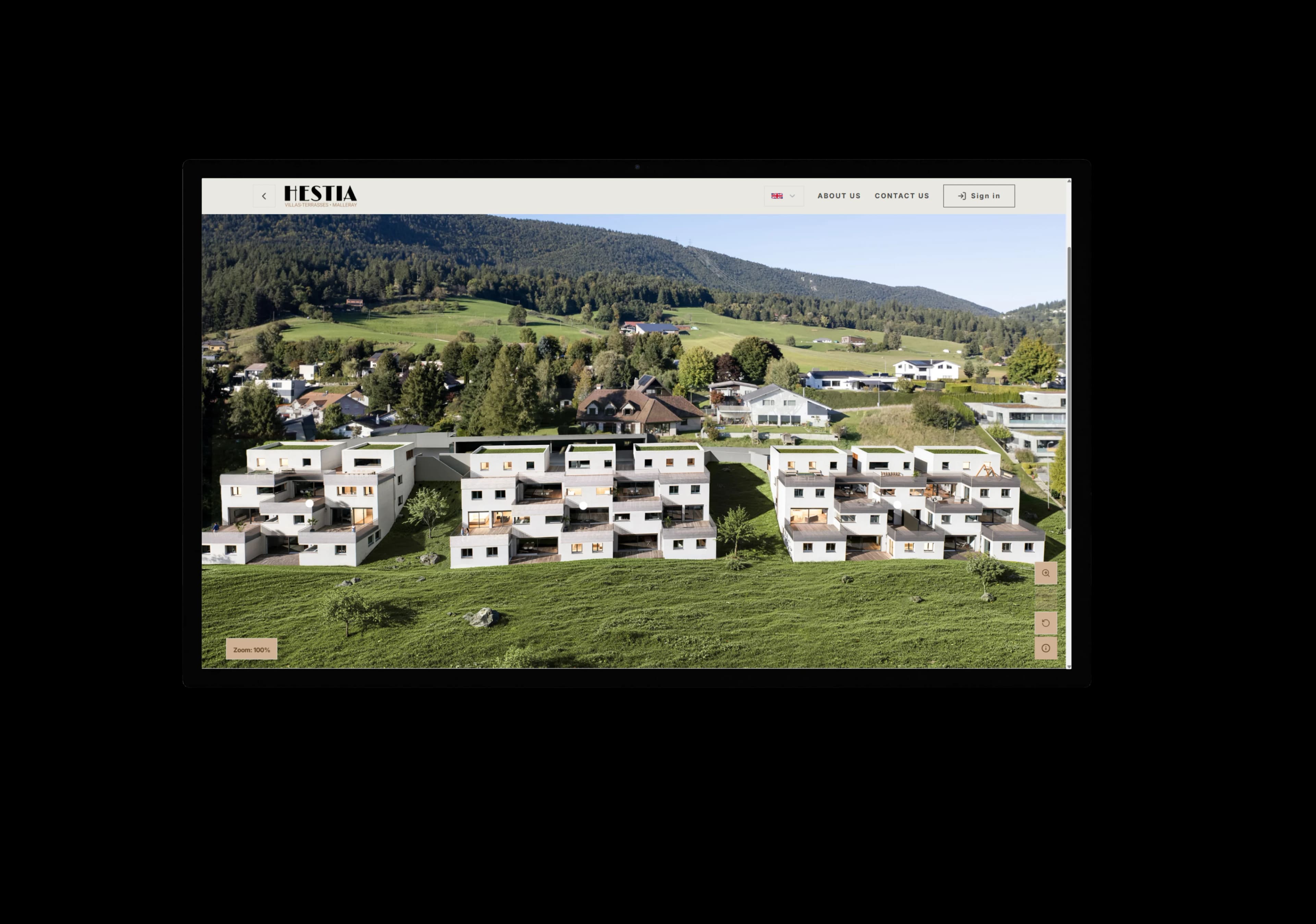 Interface SelectSee du projet Hestia Malleray